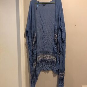 American Eagle Outfitters Blue Poncho